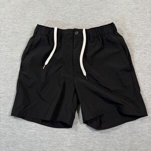 Wowie‎ Shorts Men Medium Black Stretch Nylon Spandex Drawstring Casual Outdoor